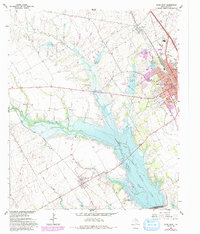 Ennis West 1962 topographic map thumbnail