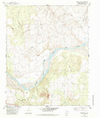 Estelline SE 1985 topographic map thumbnail