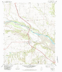 Estelline 1985 topographic map thumbnail