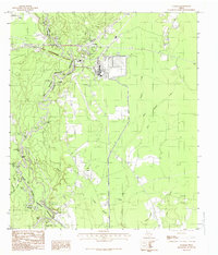 Evadale 1984 topographic map thumbnail