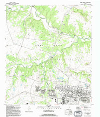 Fort Hood 1995 topographic map thumbnail