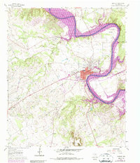 Granbury 1961 topographic map thumbnail