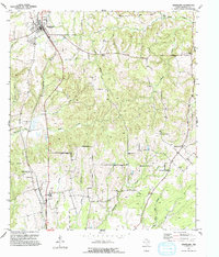 Grapeland 1951 topographic map thumbnail