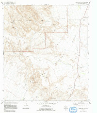 Grapevine Hills 1971 topographic map thumbnail