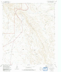 Guadalupe Pass 1973 topographic map thumbnail
