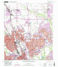 Haltom City 1955 topographic map thumbnail