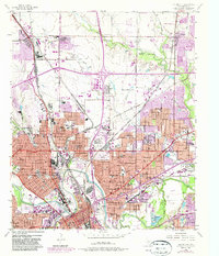 Haltom City 1955 topographic map thumbnail