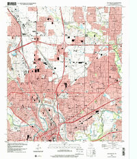Haltom City 1995 topographic map thumbnail
