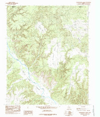 Hardscrabble Creek 1985 topographic map thumbnail