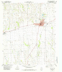 Honey Grove 1984 topographic map thumbnail