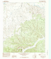 Hughes Canyon 1985 topographic map thumbnail