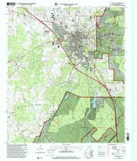Huntsville 1997 topographic map thumbnail