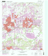 Hurst 1959 topographic map preview