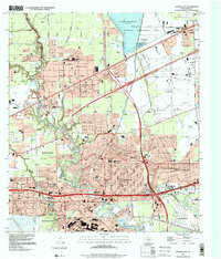 Jacinto City 1995 topographic map thumbnail