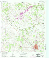 Karnes City 1960 topographic map thumbnail