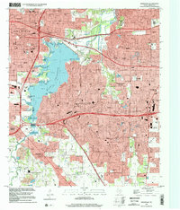 Kennedale 1995 topographic map thumbnail