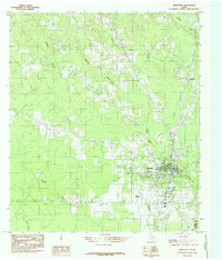 Kirbyville 1984 topographic map thumbnail