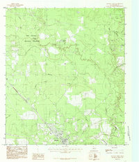 Kountze North 1984 topographic map thumbnail