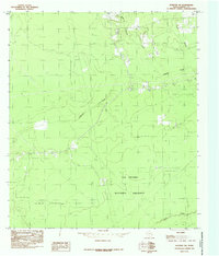 Kountze SW 1984 topographic map thumbnail