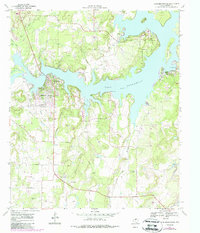 Lake Brownwood 1969 topographic map thumbnail