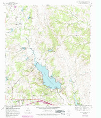 Lake Weatherford 1959 topographic map thumbnail