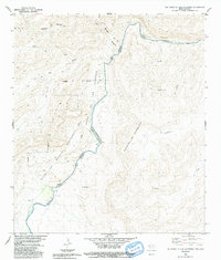 Las Vegas De Los Ladrones 1983 topographic map thumbnail