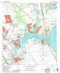 League City 1982 topographic map thumbnail