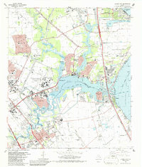 League City 1982 topographic map thumbnail