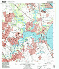 League City 1995 topographic map thumbnail