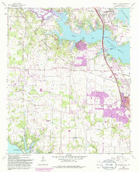Lewisville West 1960 topographic map thumbnail