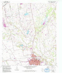 Lockhart North 1963 topographic map thumbnail