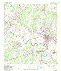 Luling 1964 topographic map thumbnail