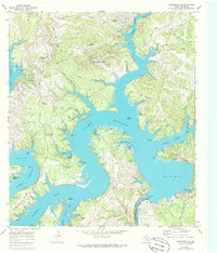 Mansfield Dam 1968 topographic map thumbnail