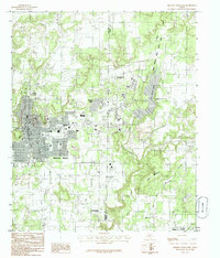 Mineral Wells East 1984 topographic map thumbnail