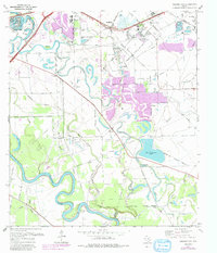 Missouri City 1970 topographic map thumbnail