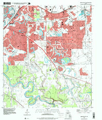 Missouri City 1995 topographic map thumbnail