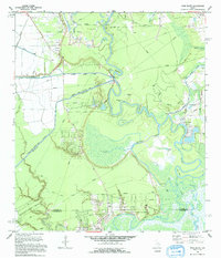 Moss Bluff 1993 topographic map thumbnail