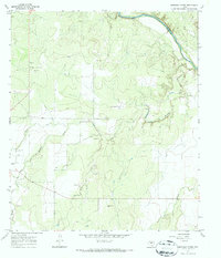 Mustang Creek 1967 topographic map thumbnail