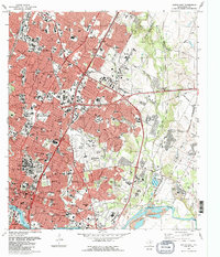 Austin East 1988 topographic map thumbnail