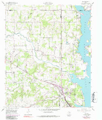 Azle 1955 topographic map preview