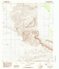 Babb Canyon 1984 topographic map thumbnail