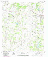 Bangs West 1962 topographic map thumbnail