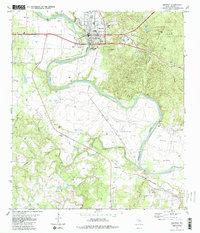 Bastrop 1982 topographic map thumbnail