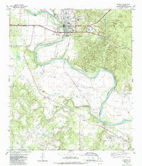 Bastrop 1982 topographic map thumbnail
