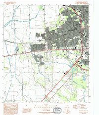 Beaumont West 1994 topographic map thumbnail
