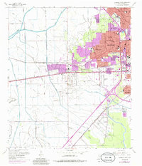 Beaumont West 1960 topographic map thumbnail