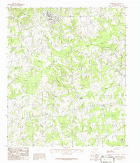 Beckville 1983 topographic map thumbnail