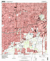 Bellaire 1995 topographic map thumbnail