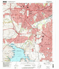 Benbrook 1995 topographic map thumbnail