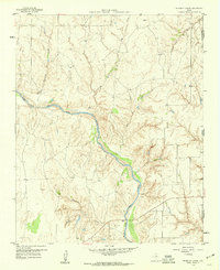 Shinnery Creek 1959 topographic map thumbnail